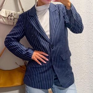 Abercrombie-fitch Women's Navy and Blue Jacket